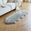 Thumbnail: duduta White Faux Sheepskin Throw Rug 2x3 ft, Fluffy Shag Fur Chair Cover Small