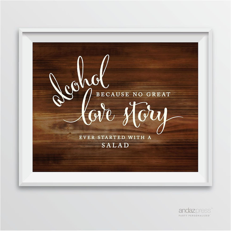 Thumbnail: Andaz Press Wedding Party Signs, Rustic Wood Print, 8.5x11-inch, Time Capsule L