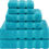 Thumbnail: American Soft Linen Luxury 6 Piece Towel Set, 2 Bath Towels 2 Hand Towel 2 Wash