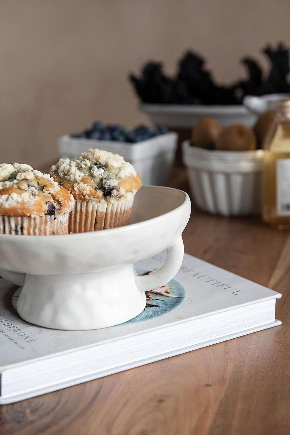 Thumbnail: Creative Co-Op Stoneware Bowl w Reactive Glaze, White