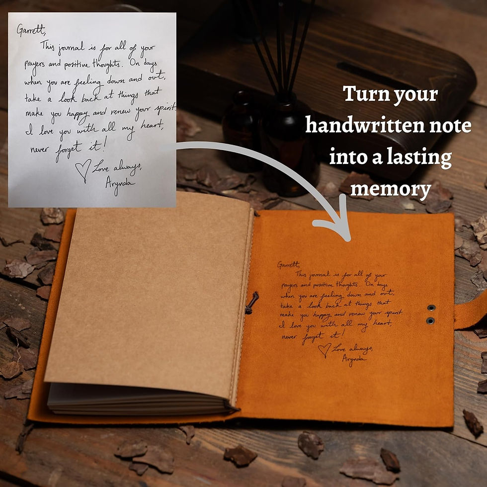 Thumbnail: Personalized Leather Journal for Men & Women – Engraved Handmade Leather Note