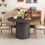 Thumbnail: Round Dining Table for 4, Modern Farmhouse Kitchen Table, 47 Inch Small Circle 