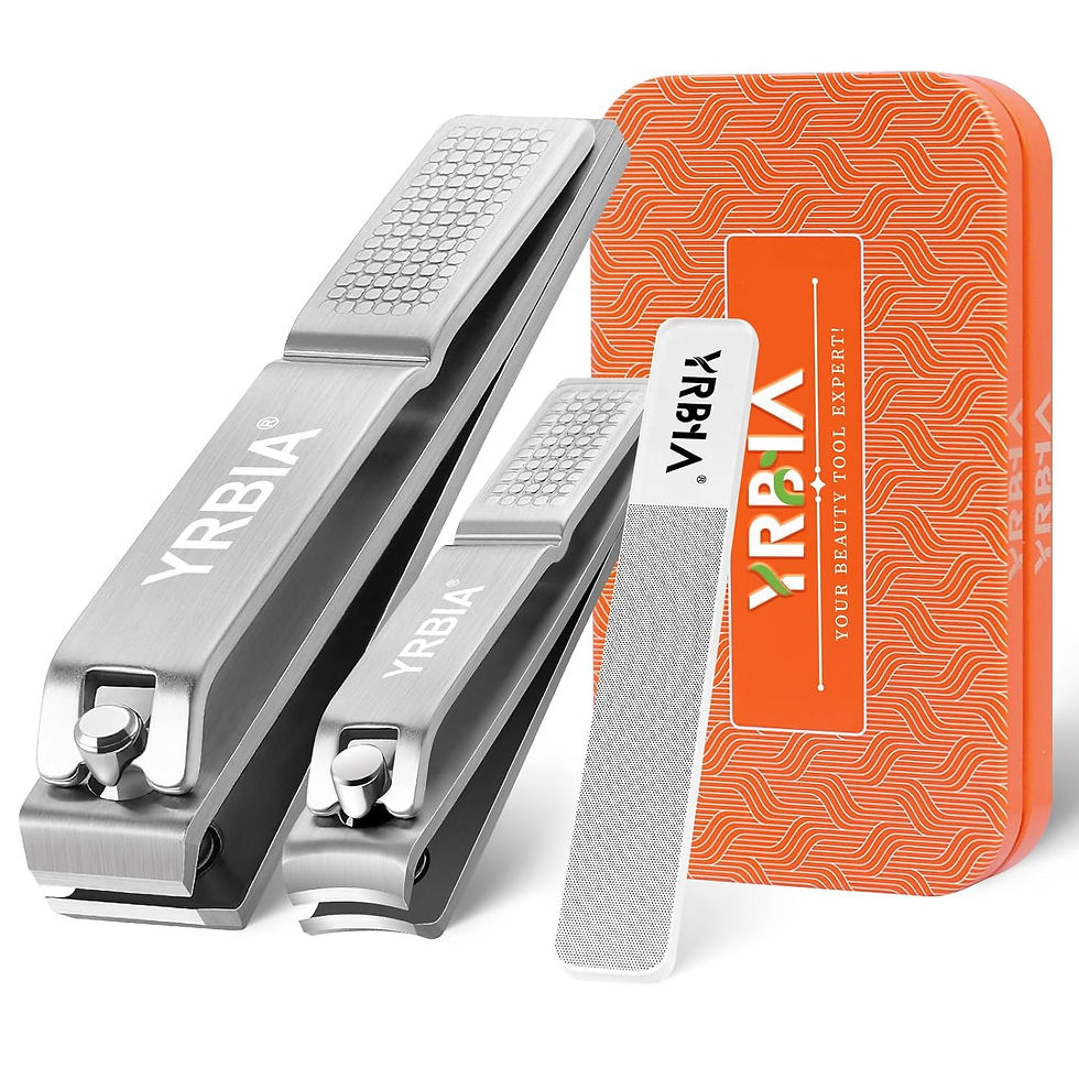 Thumbnail: Nail Clippers with Glass Nail File, YRBIA Ultra Sharp Nail Clipper Set, Profess