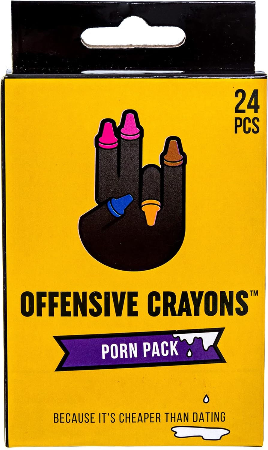 Thumbnail: Offensive Crayons ISH Edition - HR-Friendly Gag Gift, Funny Adult Humor for Off