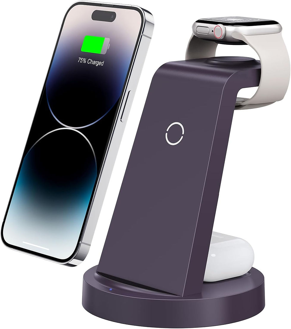 Thumbnail: 3 in 1 Charging Station for iPhone, Wireless Charger for iPhone 16e 16 15 14 13
