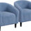 Thumbnail: Yaheetech Barrel Chairs, Furry Accent Chairs with Soft Padded Armrest for Livin