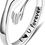 Thumbnail: Yesteel S925 Sterling Silver Hug Ring for Women Teen Girls, Adjustable Ring Jew