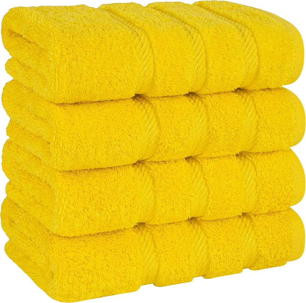 Thumbnail: American Soft Linen Luxury 6 Piece Towel Set, 2 Bath Towels 2 Hand Towel 2 Wash