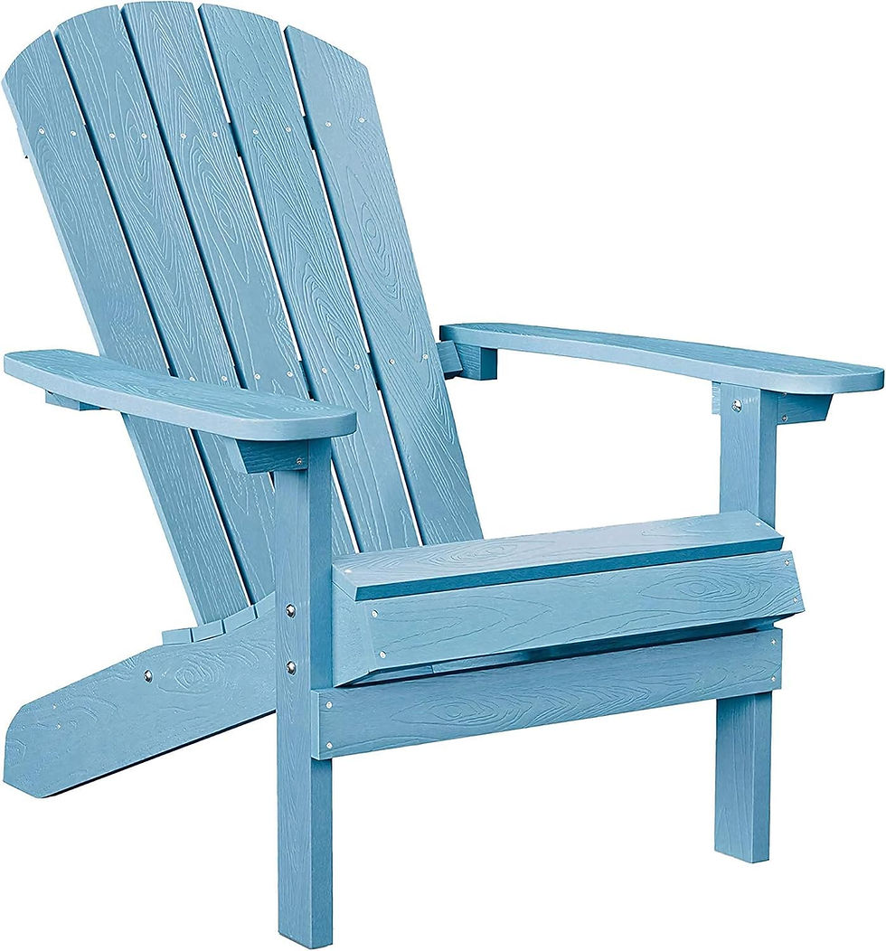 Thumbnail: YEFU Adirondack Chair Weather Resistant: Outdoor Chair HIPS Plastic Adirondack 