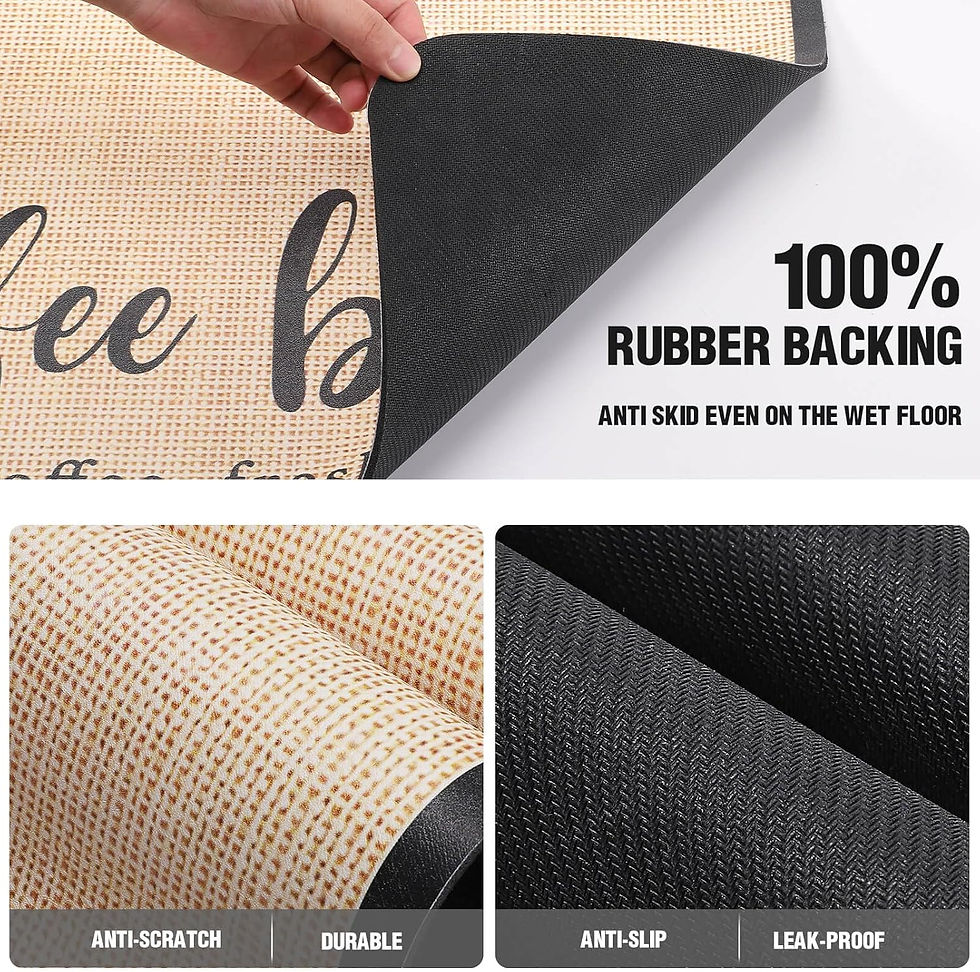 Thumbnail: DK177 Coffee Mat Coffee Bar Mat Hide Stain Absorbent Drying Mat with Waterproof