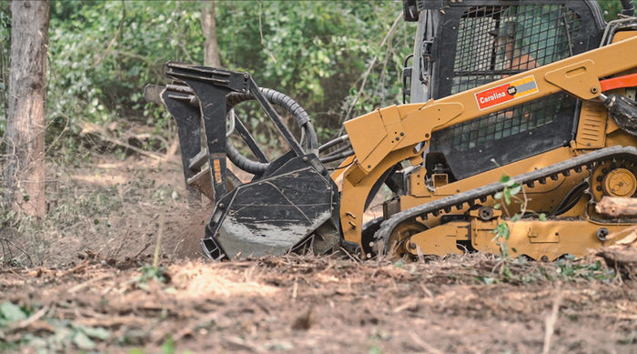 pushing dirt