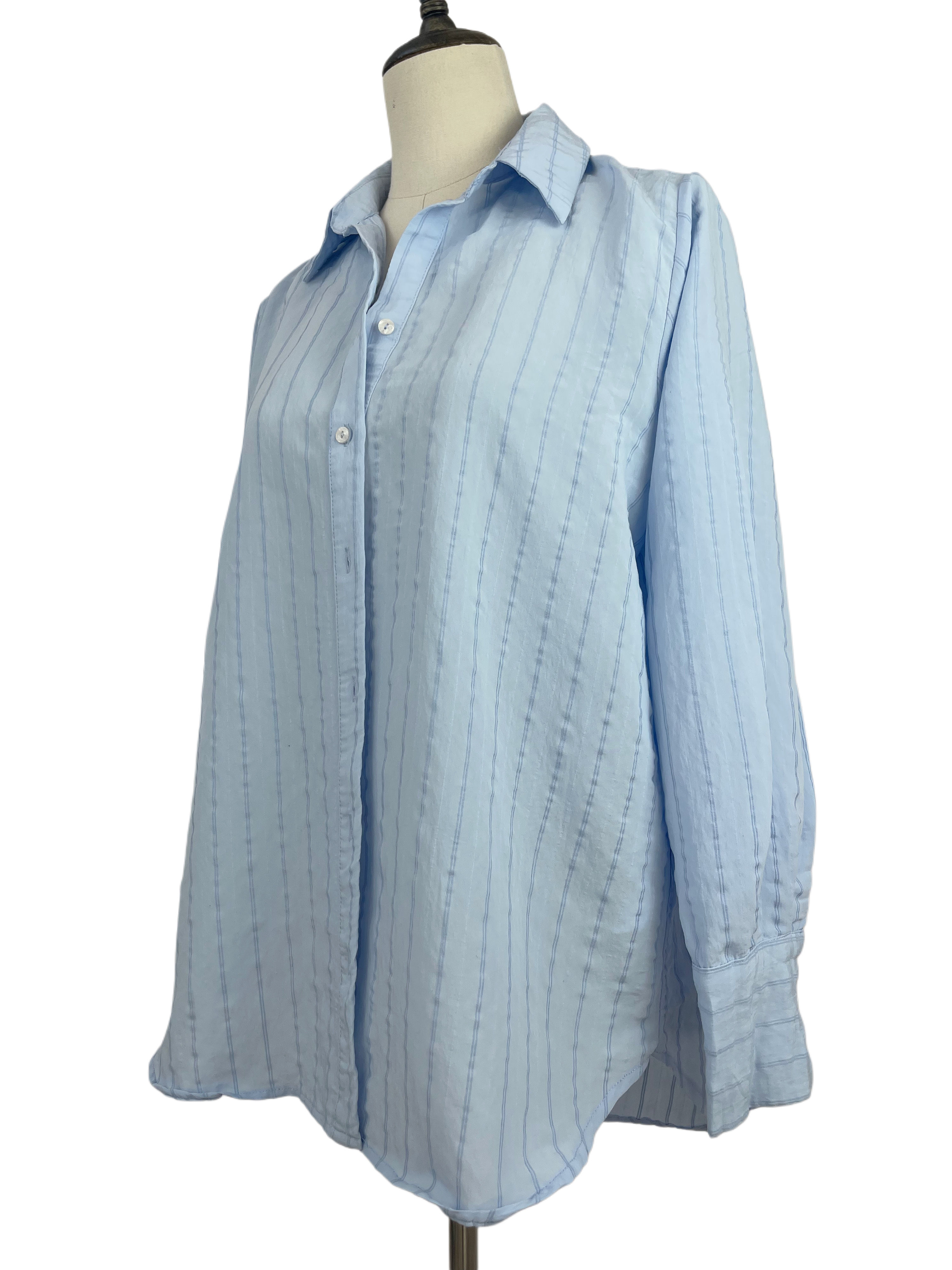 Oversized Blue Blouse