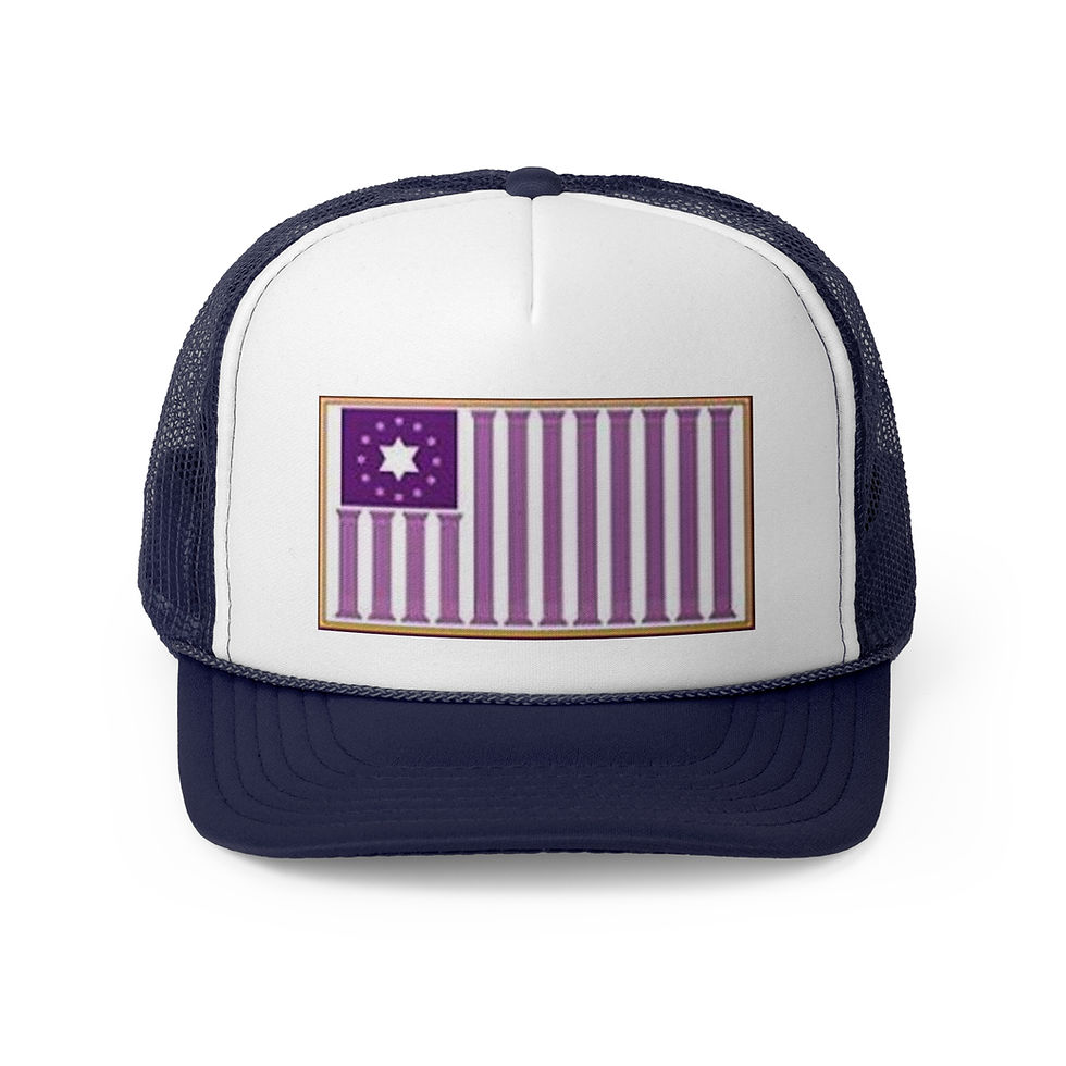 Miniature : Vintage Star Flag Trucker Cap | Stylish Adjustable Hat for Outdoor Enthusiasts
