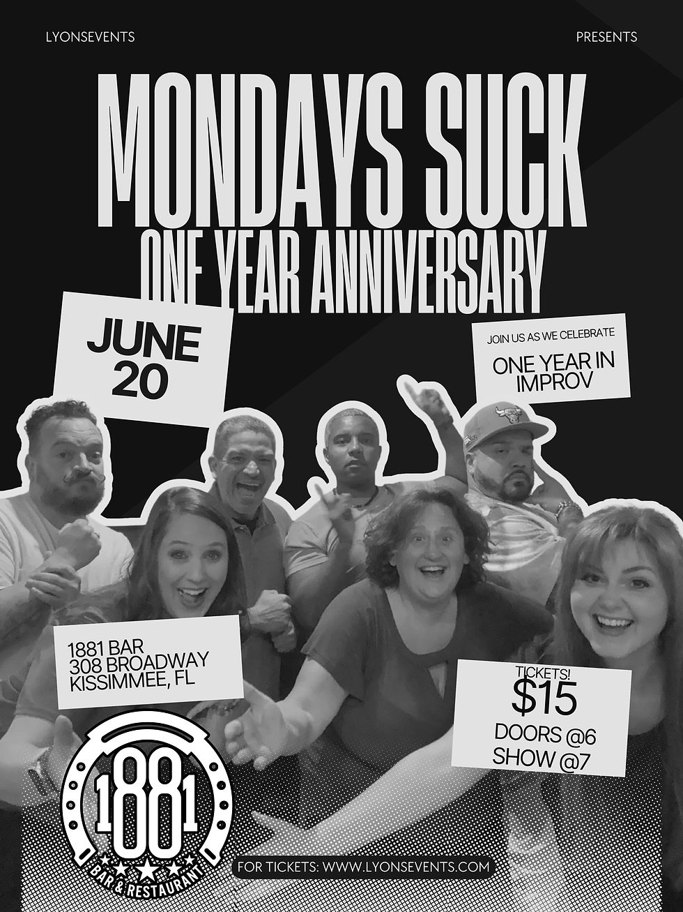 Mondays Suck: 1 Year Anniversary Celebration