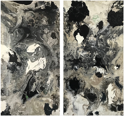 Marble Diptych (96” x 48" each)