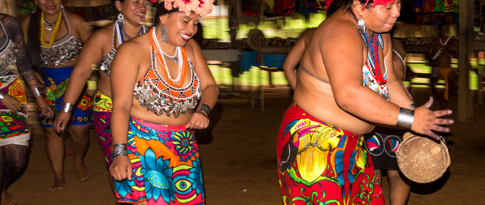Embera Indian Tribe Dancing