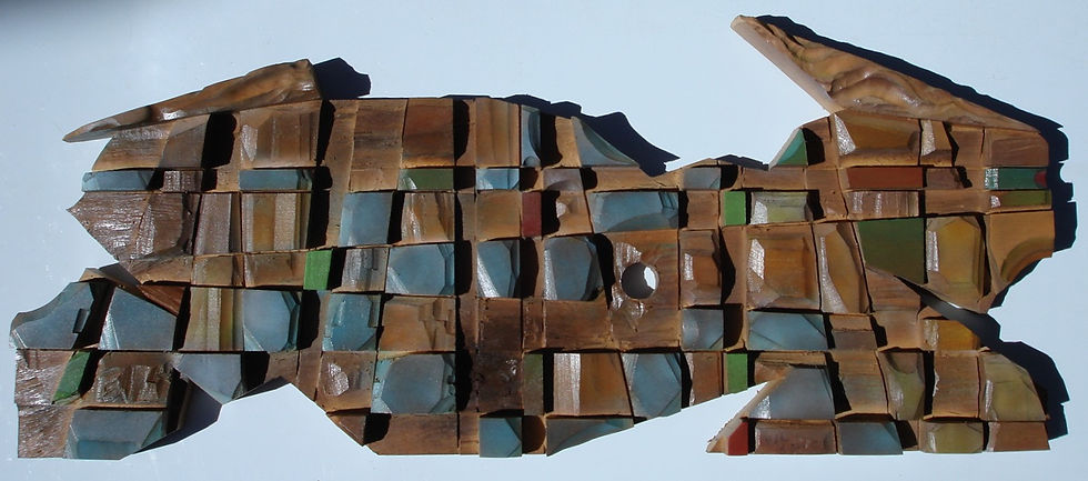 ABSTRACT 8 - wood wall sculpture