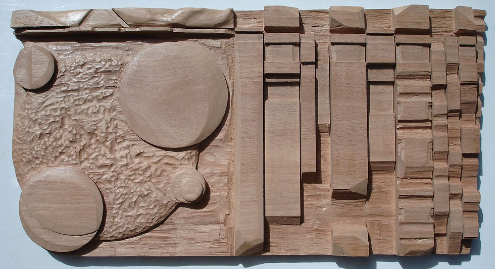 ABSTRACT 3 - wooden wallart