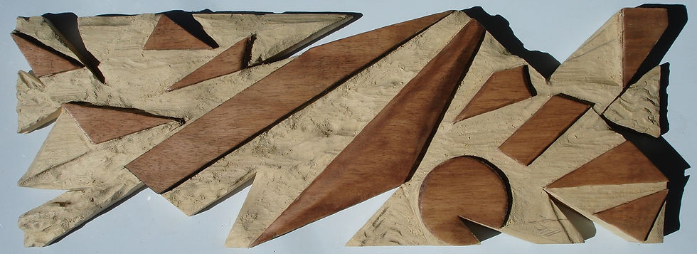 ABSTRACT 1 - abstratc wood wallart