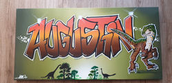 tableau graffiti décoration peinture mur
