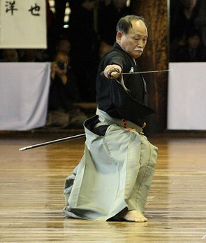 Pratiquant d'iaido