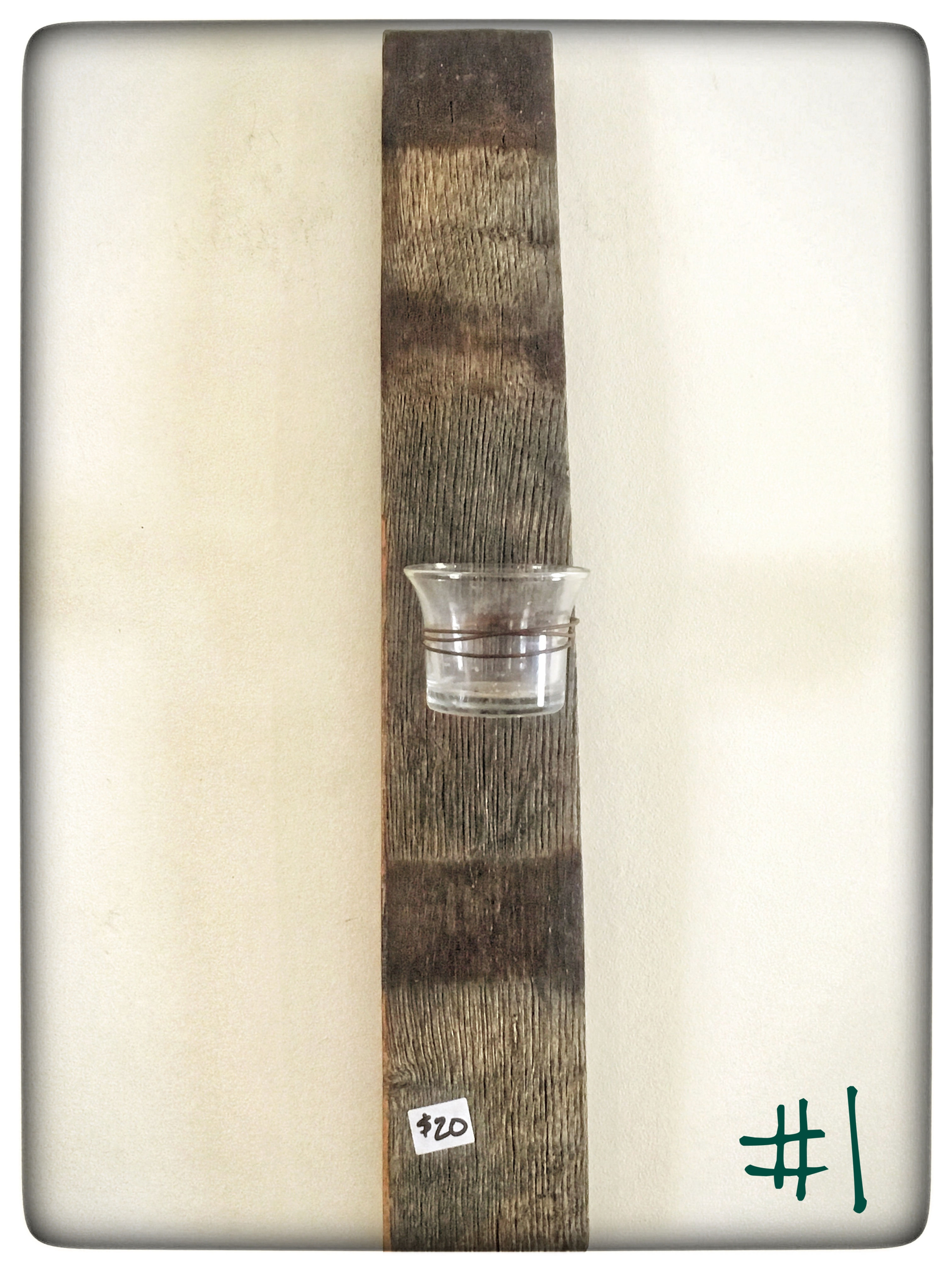 Barrel Stave Tealight holders-sconce