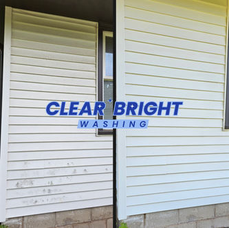 Clear Bright Washing exterior soft washing effectively cleans away algae, mildew, moss, dirt, and other debris from your exterior leaving it clean, clear, and bright for your Twin Cities metro home or business.