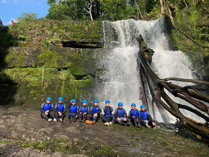 Canyoning in South Wales with Beezra Activities 