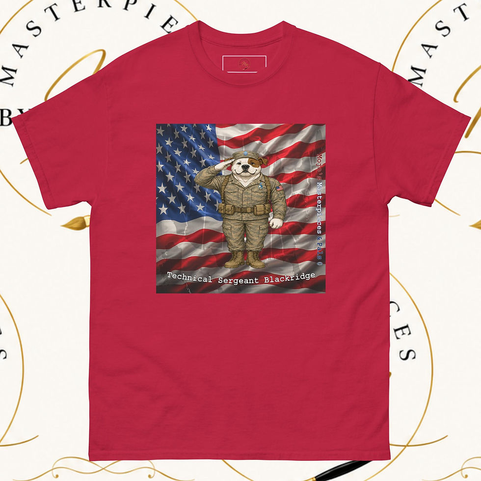 Thumbnail: American Bulldog Sergeant Blackridge. Unisex Tee