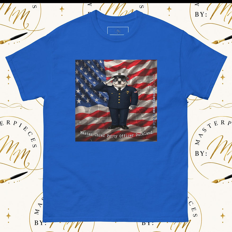 Thumbnail: Victorian Bulldog Master Chief Petty Officer Duckland Unisex Tee
