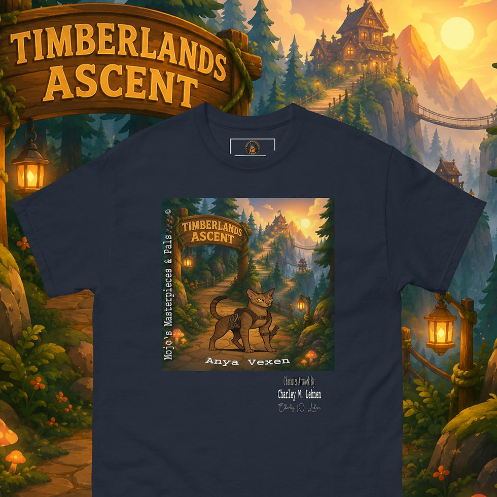 Thumbnail: Anya Vexen M M & Pals Adult Unisex classic tee By Charley W. Lehnen