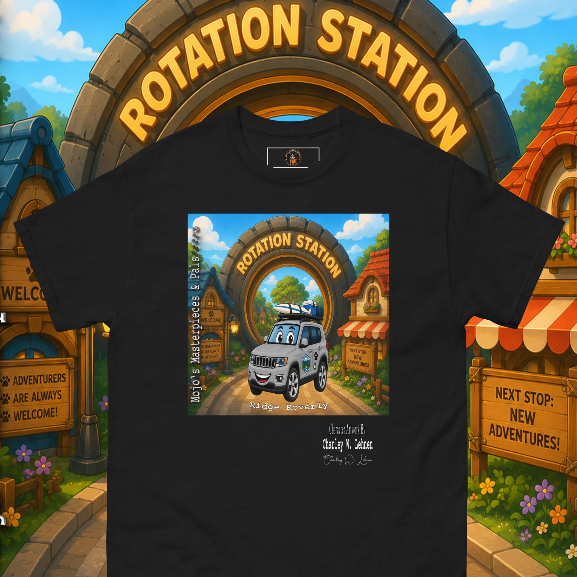 Ridge Roverly M M & Pals Adult Unisex classic tee By Charley W. Lehnen