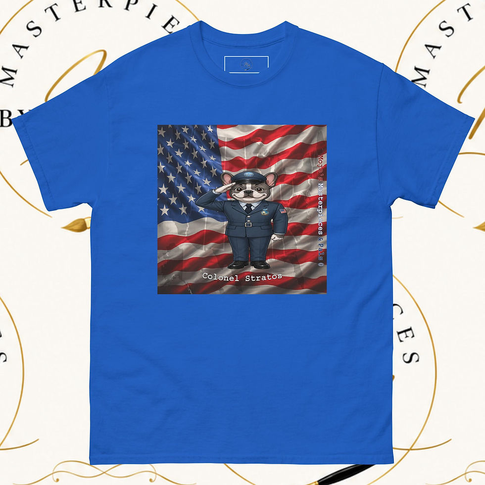 Thumbnail: French Bulldog Colonel Stratos Unisex Tee