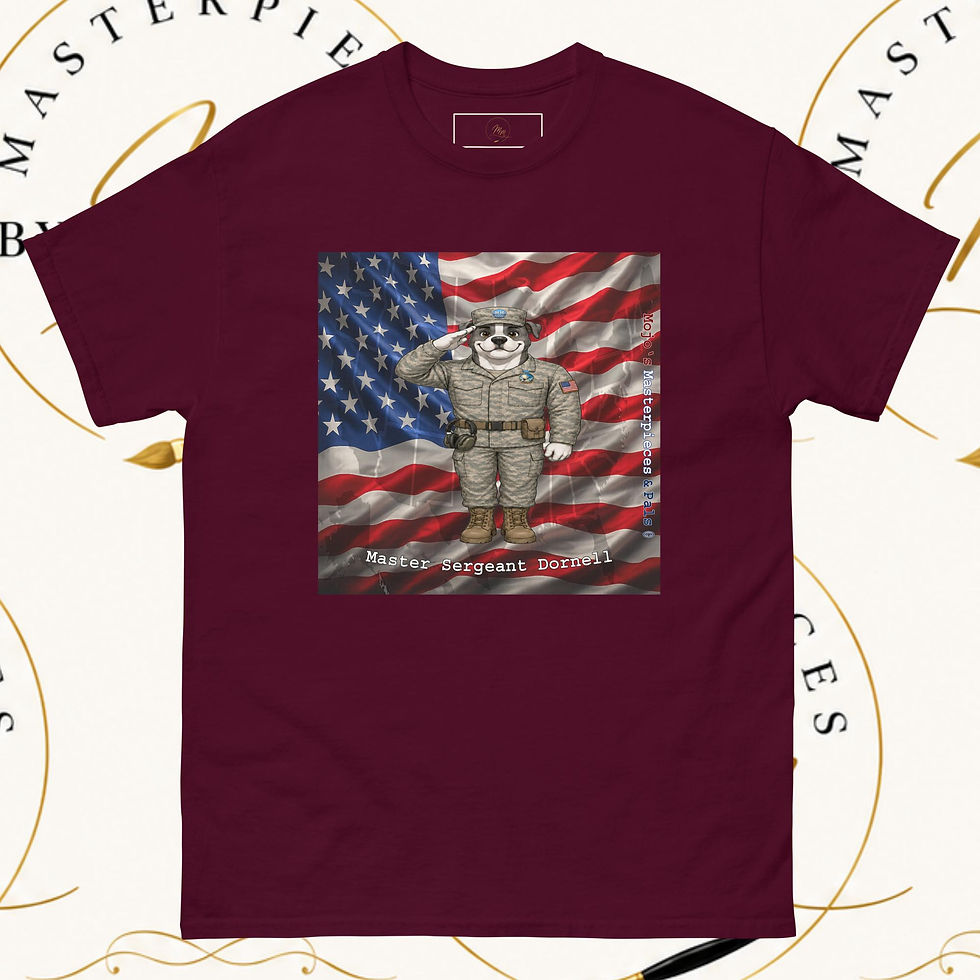 Thumbnail: American Bulldog Master Sergeant Dornell Unisex Tee