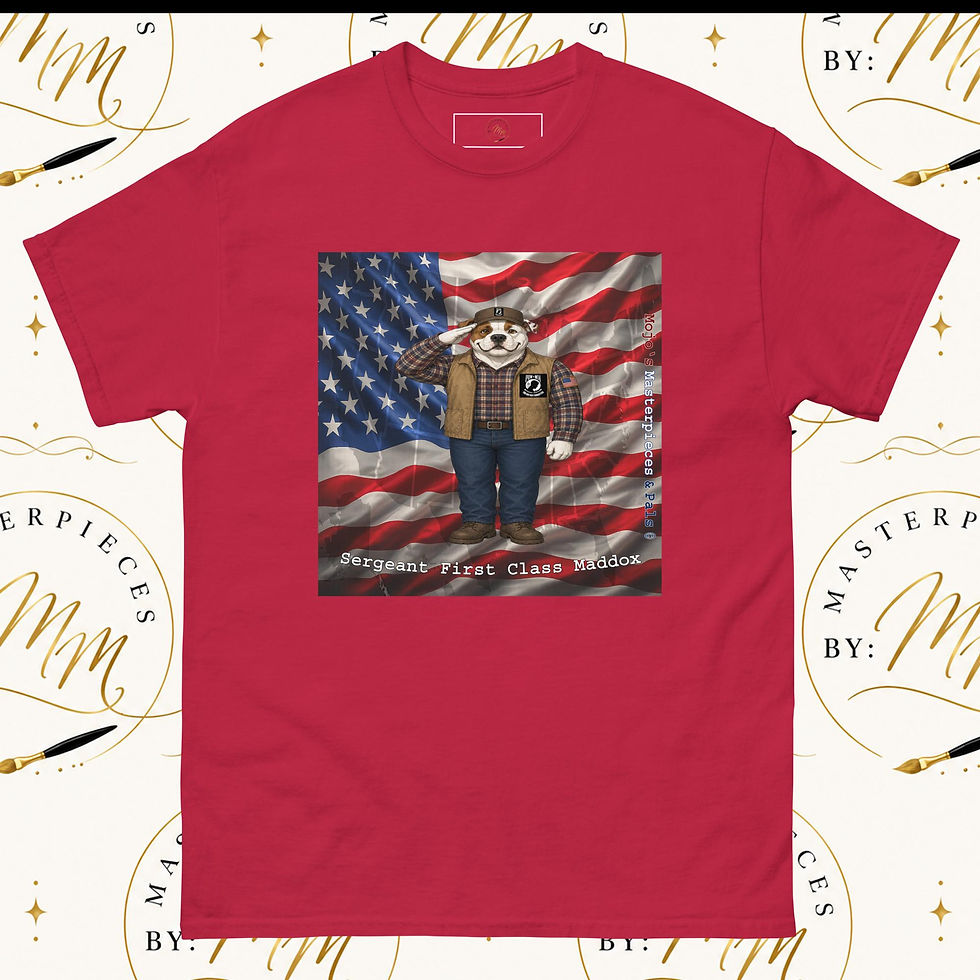 Thumbnail: American Bulldog Sergeant First Class Maddox Unisex Tee