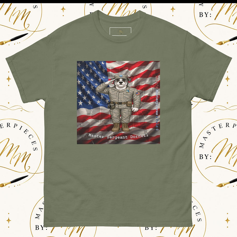 Thumbnail: Master Sergeant Dornell Unisex Classic Tee From Masterpieces By MM