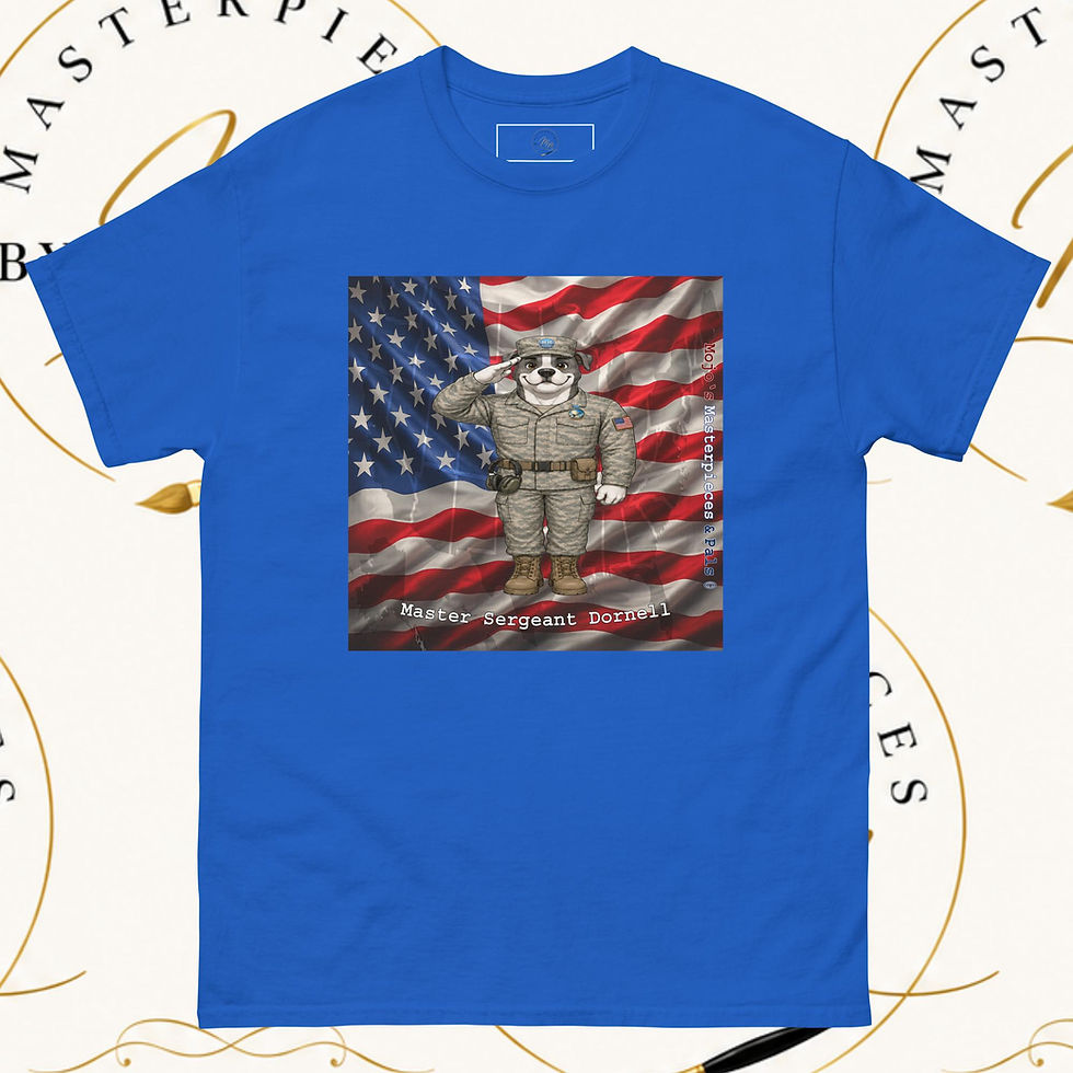 Thumbnail: American Bulldog Master Sergeant Dornell Unisex Tee