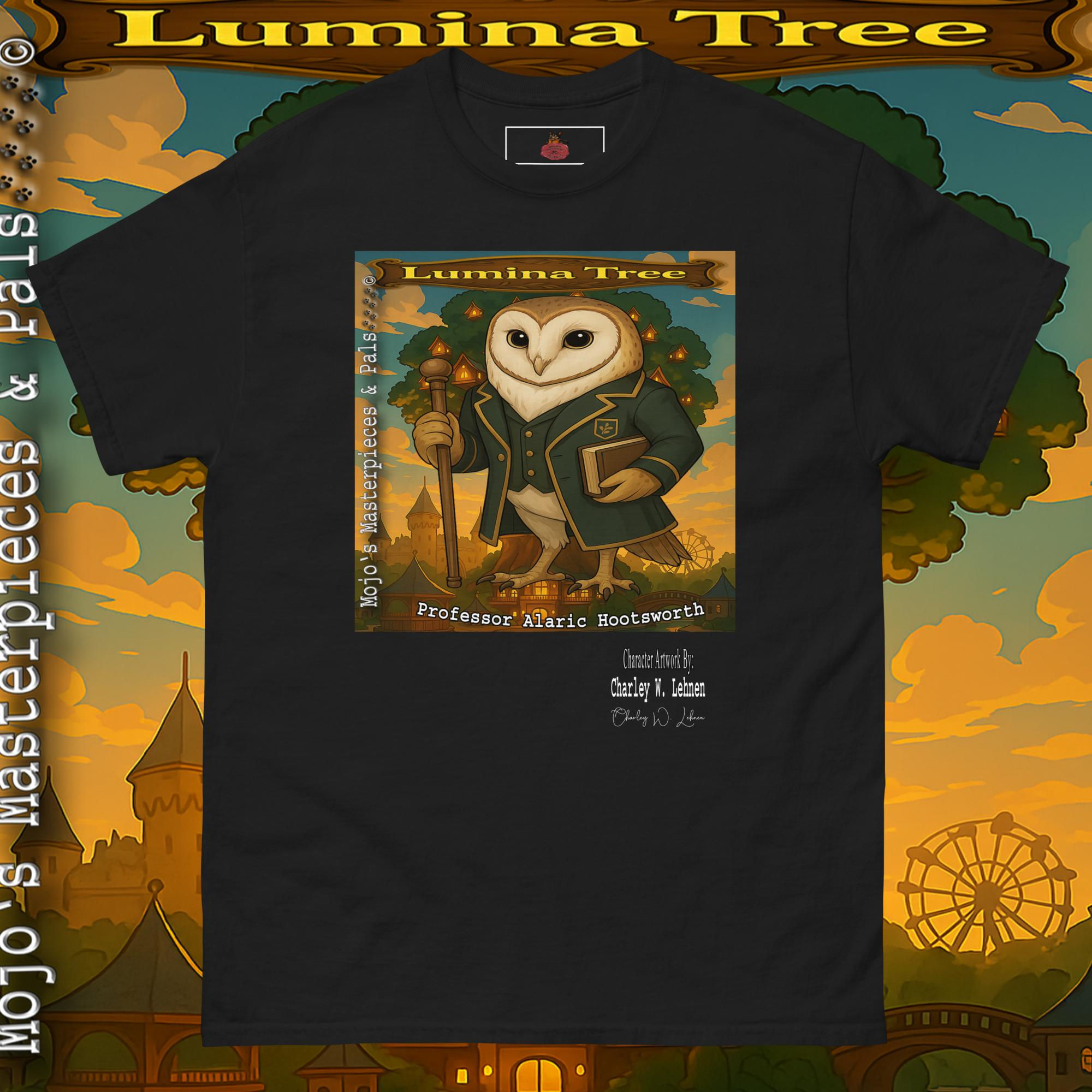 M M & Pals Adult Unisex classic tee Professor Alaric Hootsworth