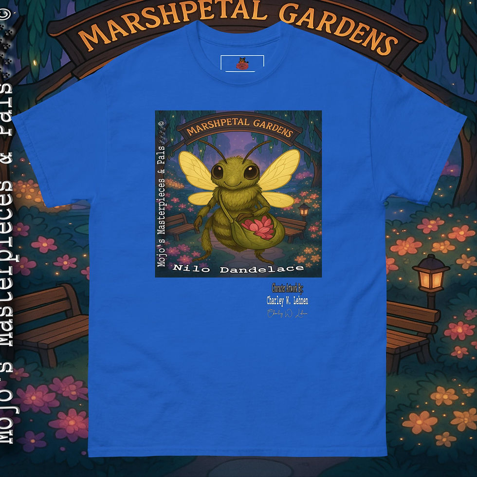 Thumbnail: M M & Pals Adult Unisex classic tee Nilo Dandelace