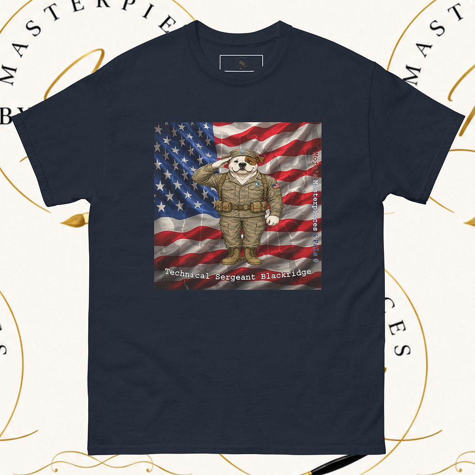 Thumbnail: American Bulldog Sergeant Blackridge. Unisex Tee