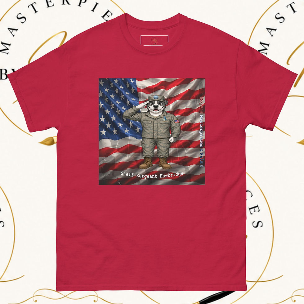 Thumbnail: American Bulldog Staff Sergeant Hawkridge Unisex Tee
