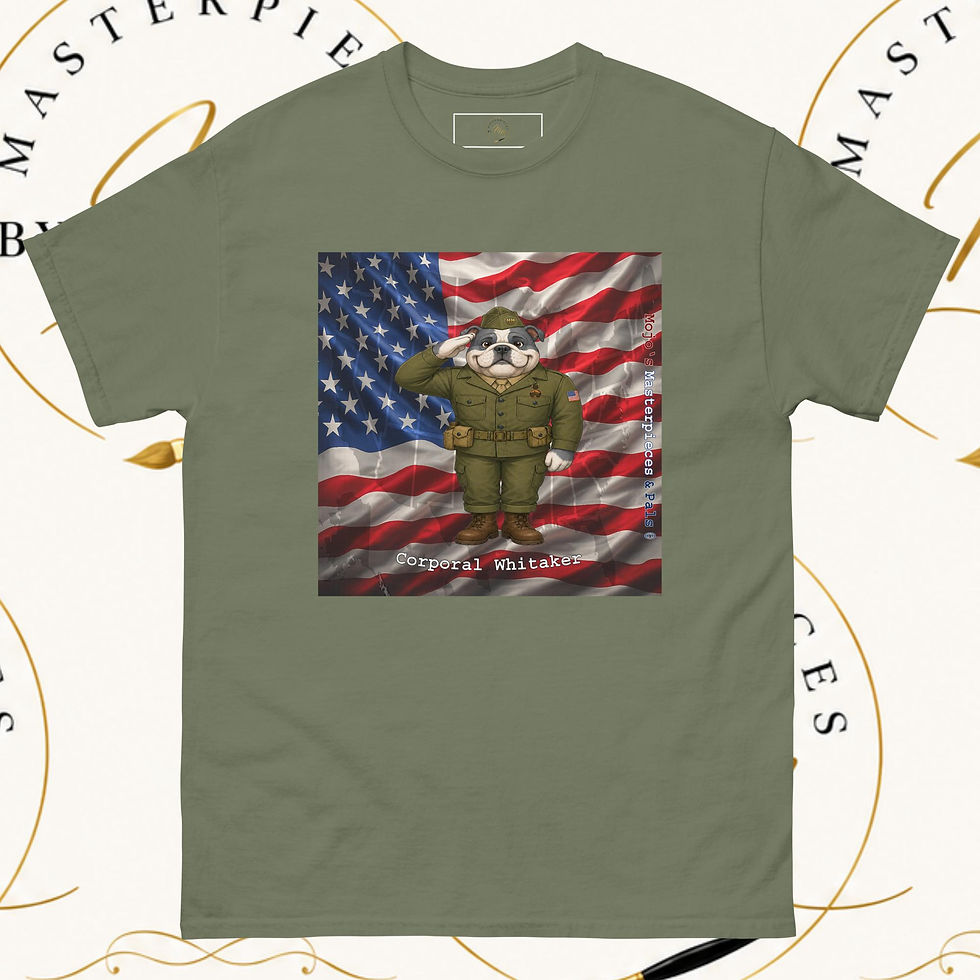Thumbnail: English Bulldog Corporal Whitaker Unisex Tee