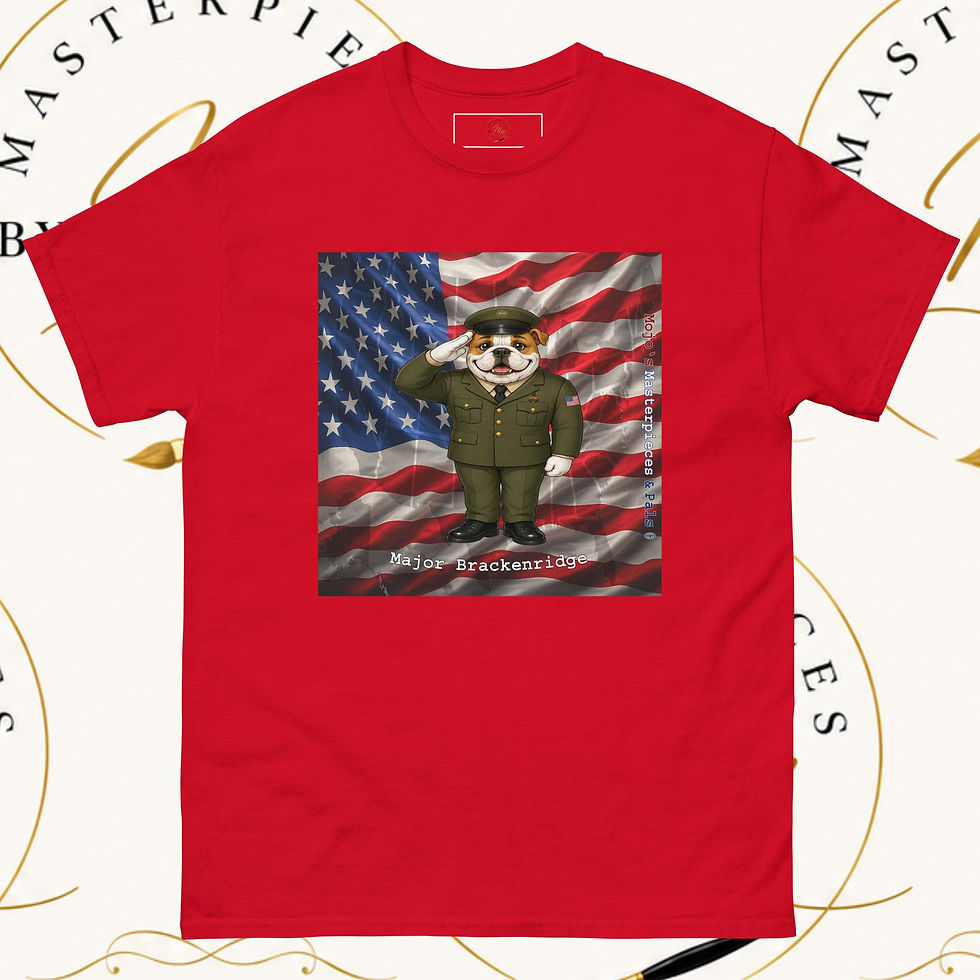 Thumbnail: English Bulldog Major Brackenridge Unisex Tee