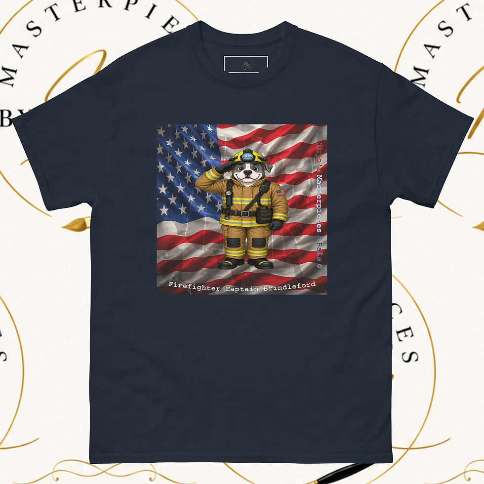 Thumbnail: American Bulldog Captain Brindleford Unisex Tee