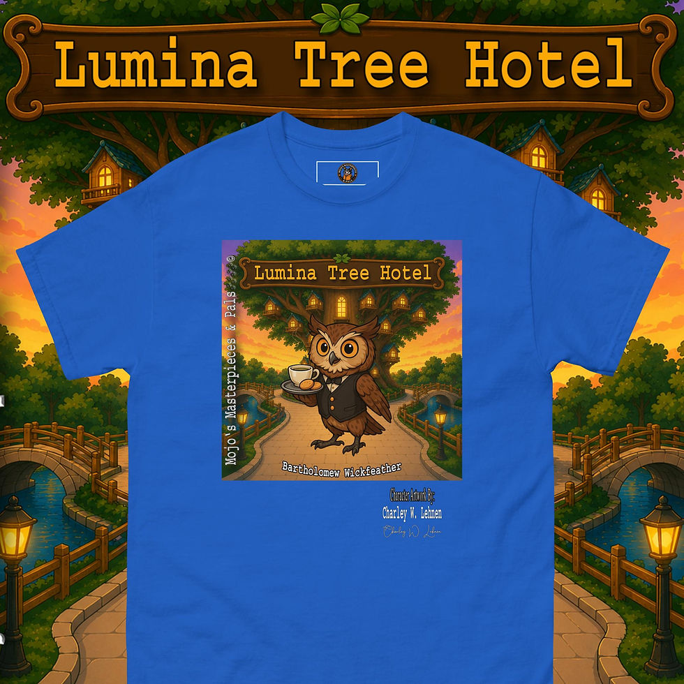 Thumbnail: Bartholomew Wickfeather M M & Pals Adult Unisex classic tee By Charley W. Lehnen