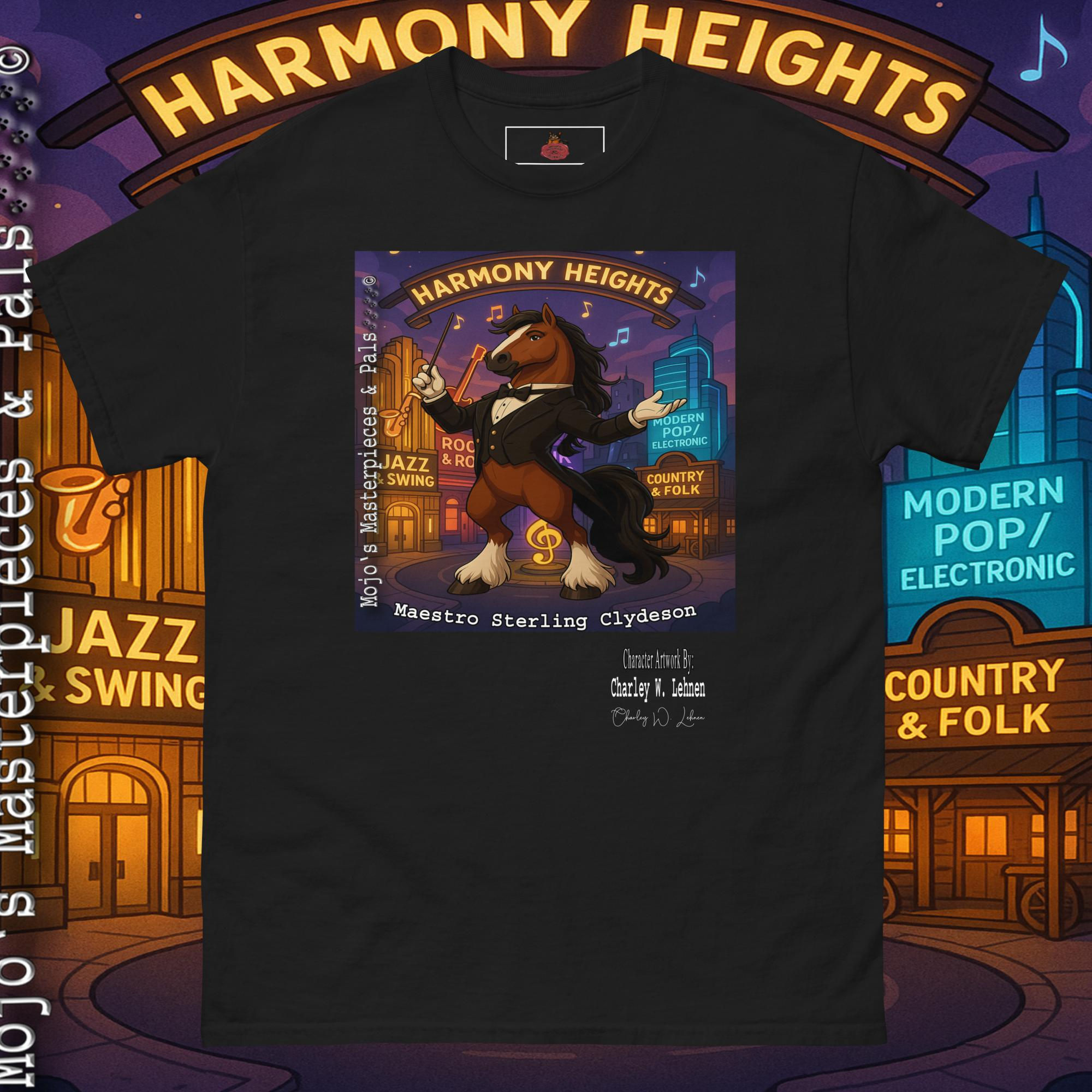 M M & Pals Adult Unisex classic tee Maestro Sterling Clydeson