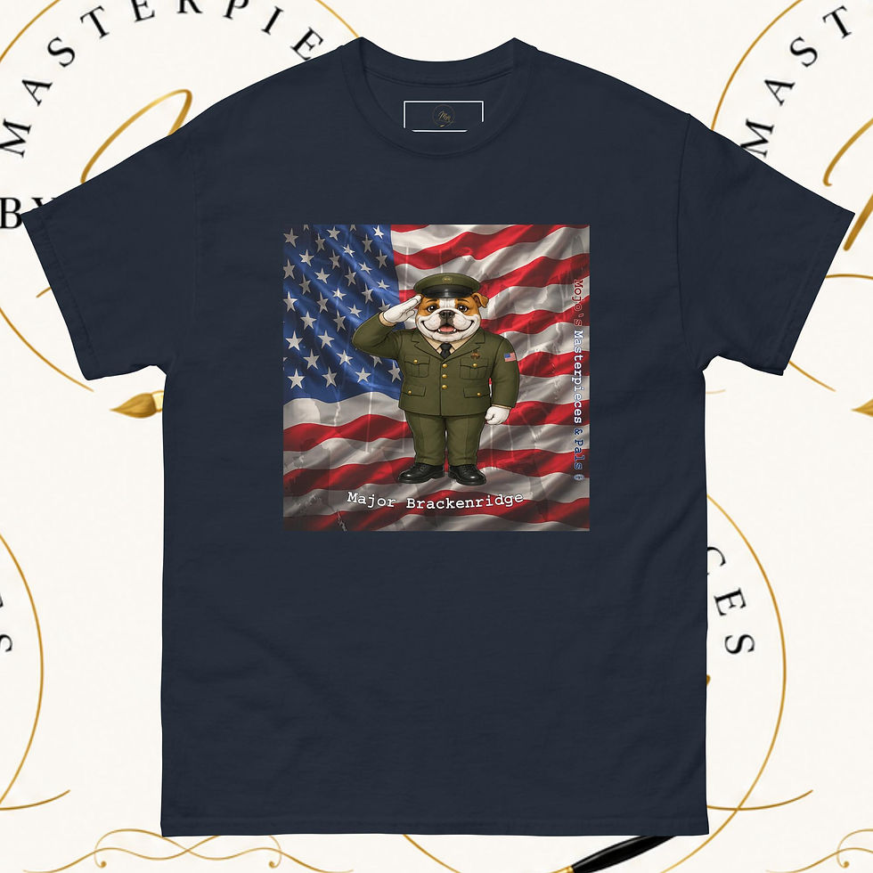 Thumbnail: English Bulldog Major Brackenridge Unisex Tee