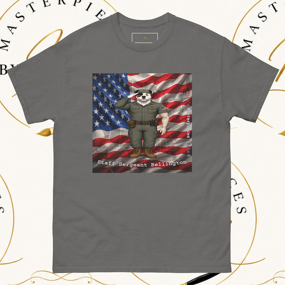 Thumbnail: American Bulldog Staff Sergeant Bellington Unisex Tee