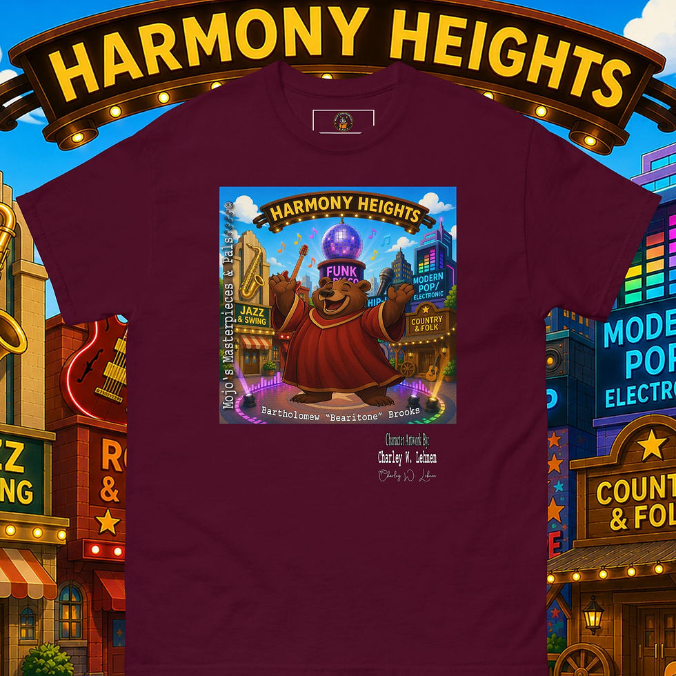 Thumbnail: Bartholomew Brooks M M & Pals Adult Unisex classic tee By Charley W. Lehnen