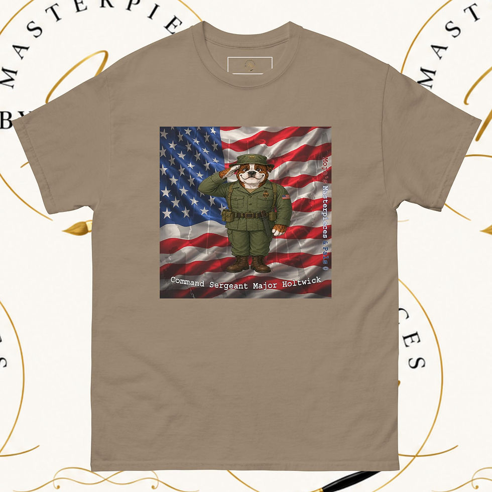 Thumbnail: Victorian Bulldog Command Sergeant Major Holtwick Unisex Tee